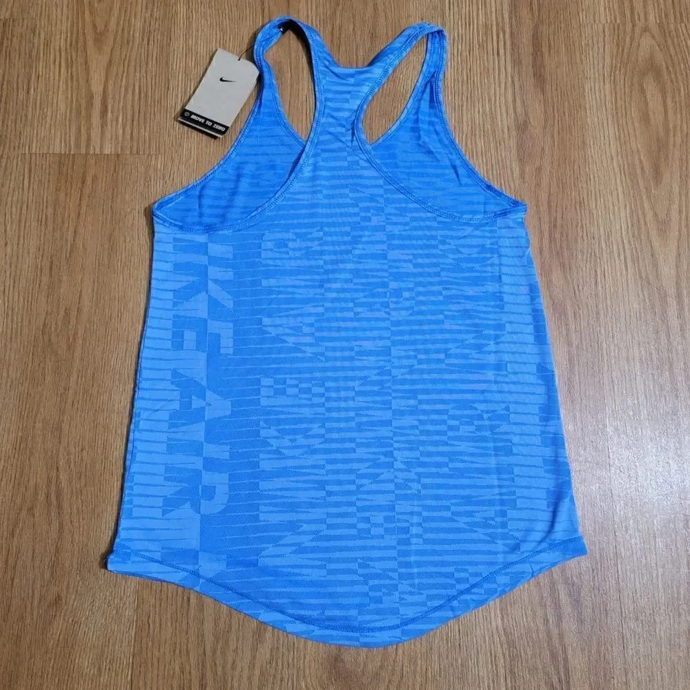 Nike Air Max Vapormax Women's Running Tank Top Dri-Fit Shirt Blue Breathable New